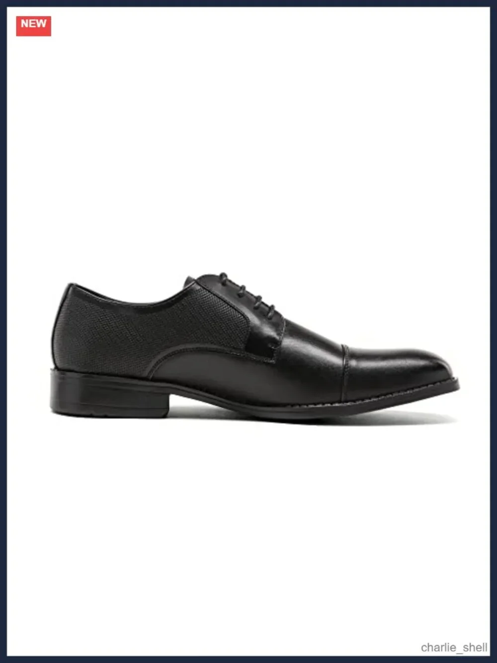 Mens Oxford Dress Shoes Vegan Leather Lace-Up Formal Business Wedding